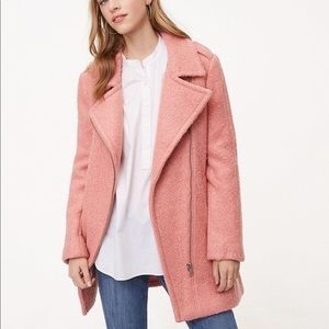 NWOT Loft Textured Moto Coat